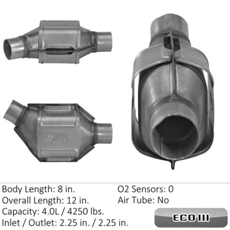 Eastern Converters Fed/Epa Semi-Universal Cat Converter, 93425 93425